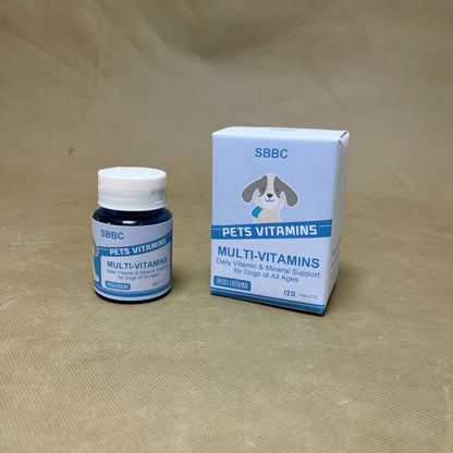 SBBC   Vitamins for pets ,Vitamin Solutions 120 Count, Chewable Tablets for Dogs, Helps Support Overall Wellness