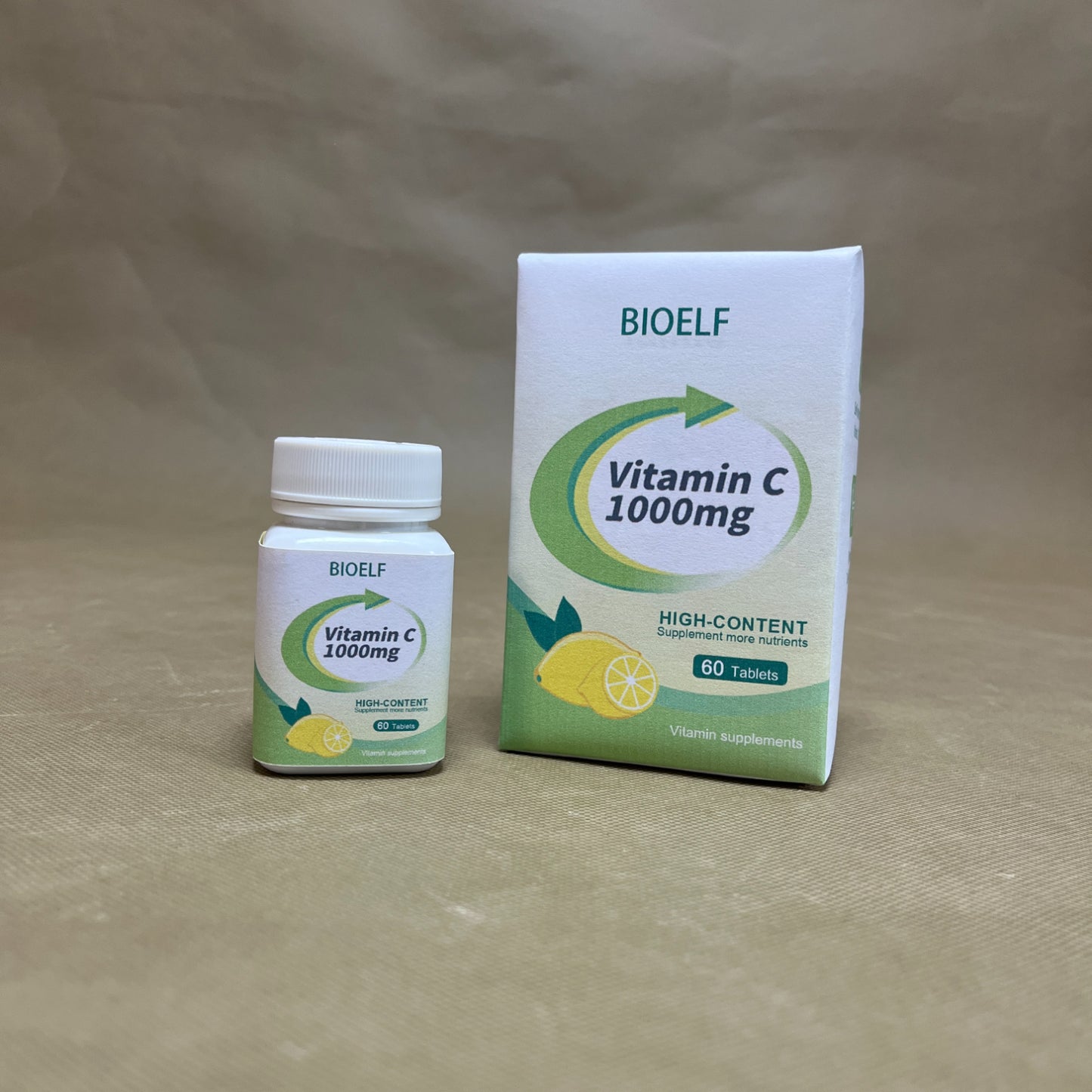 BIOELF   Vitamin supplements, Immune Support, Vitamin Supplement, 1000mg, 60 Capsules