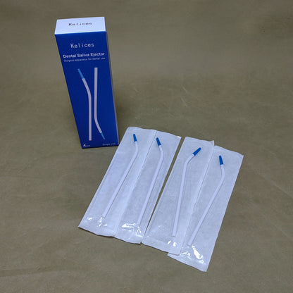 Kelices Surgical apparatus and instruments, Dental Saliva Ejectors Disposable - Medical Grade Latex Free Evacuation Suction Tips