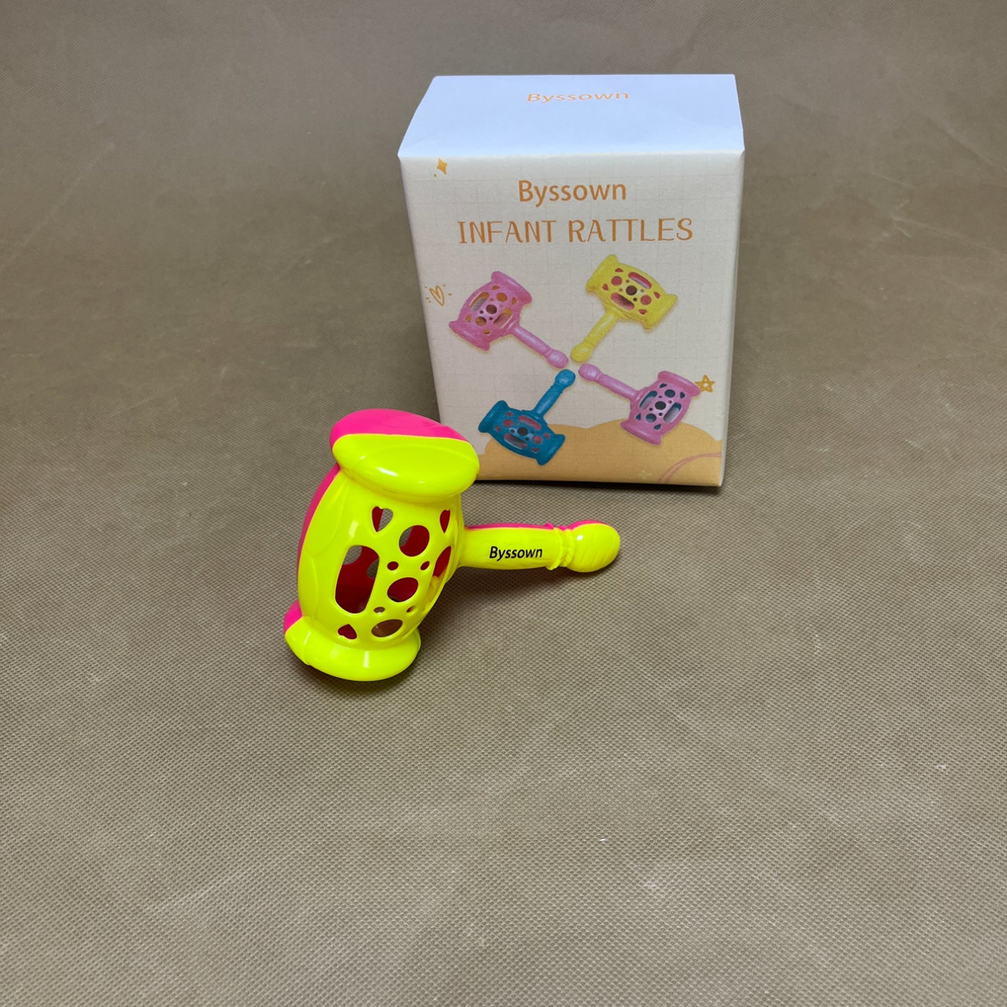 Byssown  Infant toys, Newborn Hand Catching Toy , Grasp & Shake Shine Rattle Developmental Toy