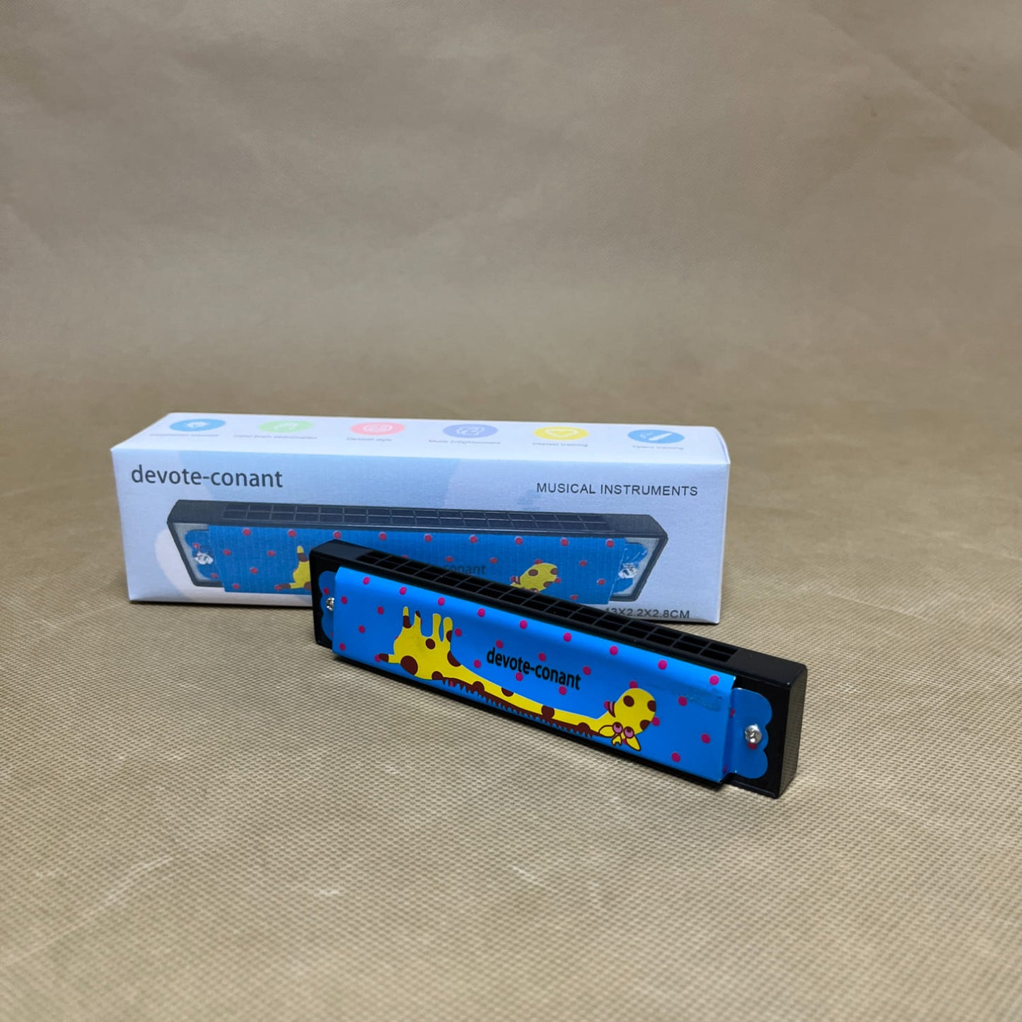 devote-conant  Musical instruments,Harmonica , Double Row of 16 Holes Harmonica,  for Adult Beginners Musical Instrument Toy