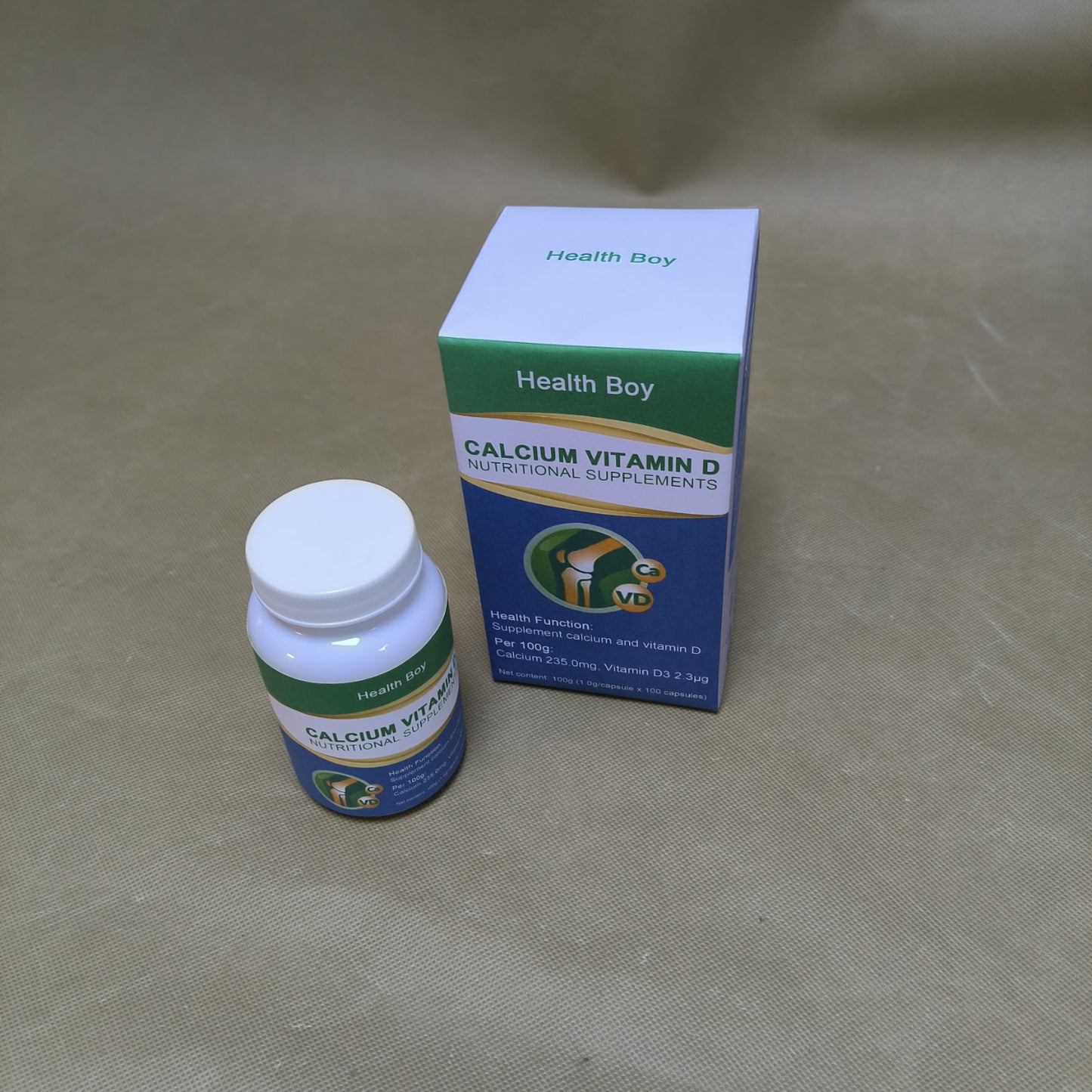 Health Boy Nutritional supplements,Calcium Supplement with Vitamin D3-235 mg Calcium per Serving with D3 for Best Absorption
