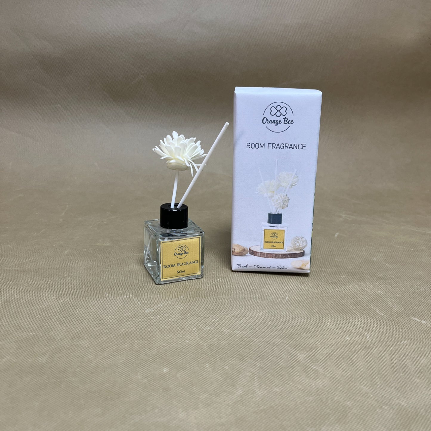Orange Bee  Room fragrances , Scented Diffuser with Sticks Home Fragrance Reed Diffuser for Bathroom Shelf Decor