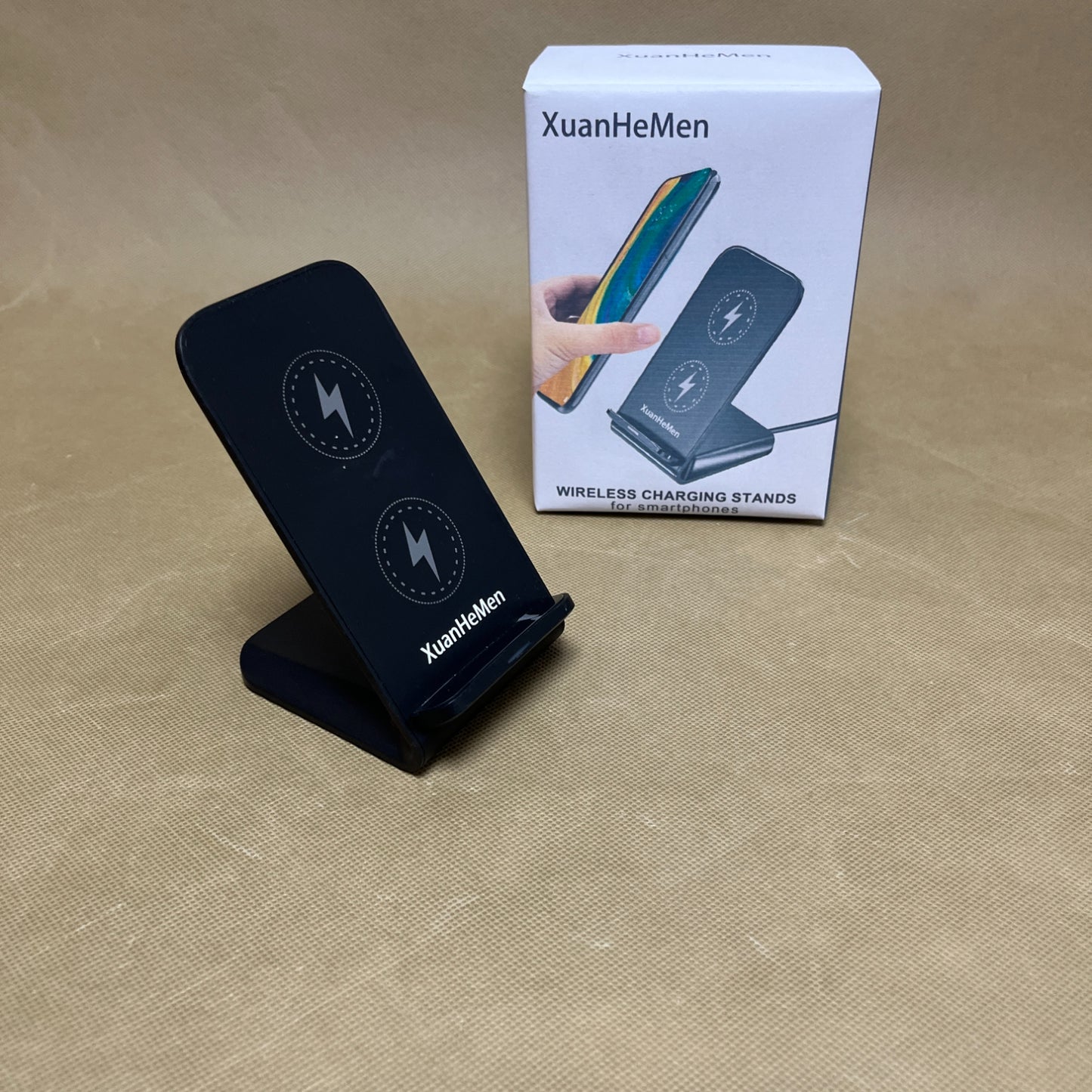 XuanHeMen  Wireless charging stands for smartphones , Wireless Charging Station with Sleep-Friendly Adaptive Light