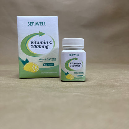 SERIWELL  Vitamin supplements ,Strength Vitamin C 1000 mg, Dietary Supplement for Immune Support