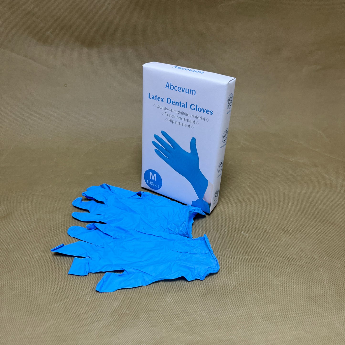 Abcevum  Dental gloves ,Nitrile Exam Gloves, Blue Disposable Gloves, Medical Grade, Food Grade, Latex Free, Powder Free