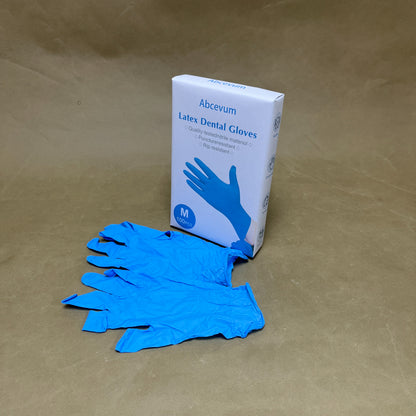 Abcevum  Dental gloves ,Nitrile Exam Gloves, Blue Disposable Gloves, Medical Grade, Food Grade, Latex Free, Powder Free