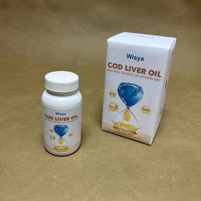 Wisya  Cod liver oil,with EPA & DHA,| Liquid Capsules,Non-GMO & Gluten Free Supplement