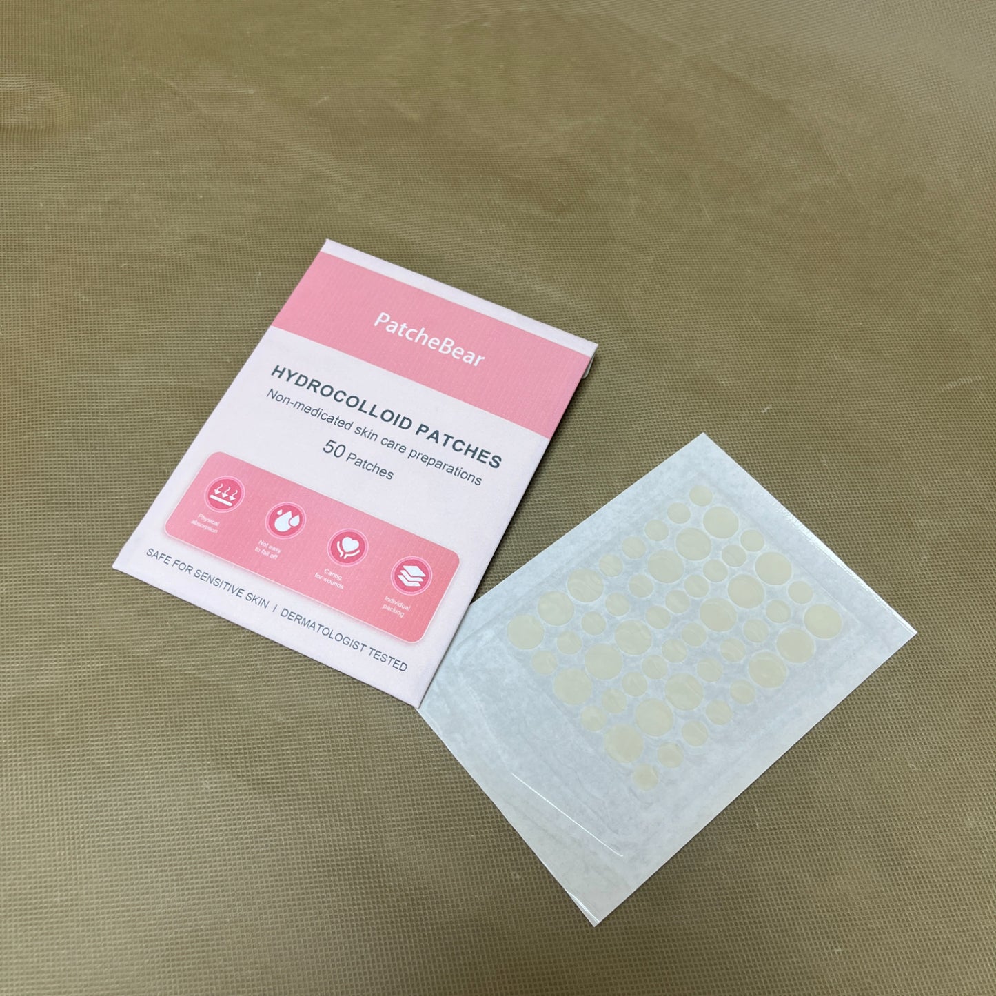 PatcheBear   Patches containing non-medicated skin care preparations,Fast Acting Hydrocolloid Pimple Patches for Breakouts