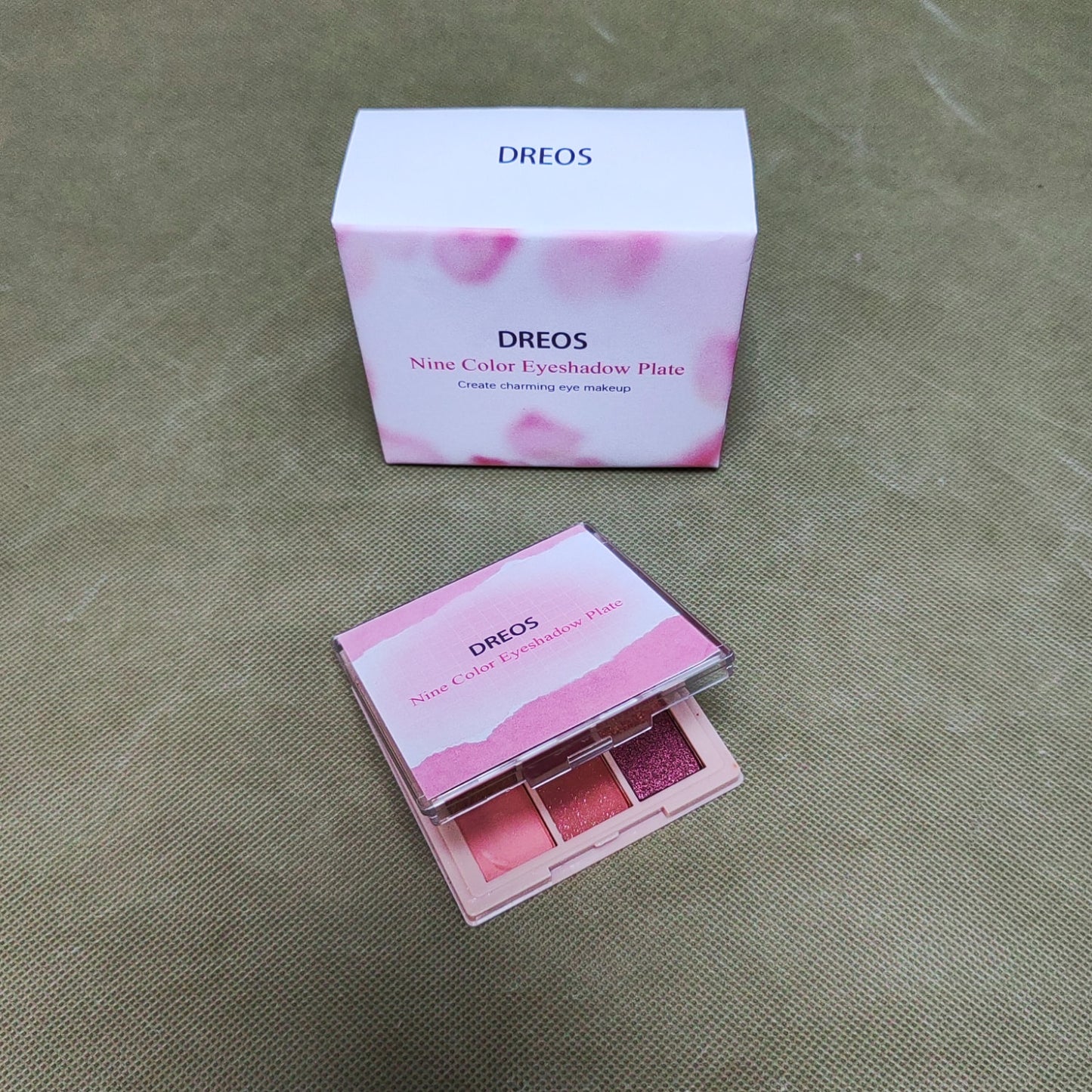 DREOS Make-up ,9 Colors Eye Shadow Palettes Makeup, Waterproof Long Lasting Naturing-Looking-Pink