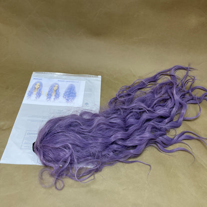 JaziCurls  Human hair,Light Purple Human Hair Wigs HD Transparent Lace Front Lilac Human Hair Wig