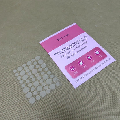 Kelices Transdermal patches, Hydrocolloid Acne Patches with Salicylic Acid for Face, Invisible Zit Patches, Blemish Protection, Clear Pimple Stickers