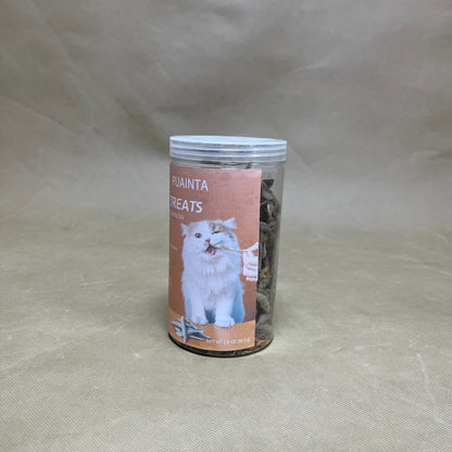PUAINTA  Animal food  ,Freeze Dried Raw Minnows for Cats ,Single-Ingredient Freeze Dried Fish Cat Treats
