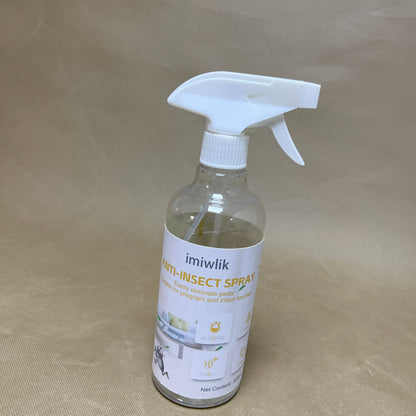 imiwlik  Anti-insect spray , Indoor and Outdoor Use, Plant-Based Formula Ants, Bed Bugs, Dust Mites Spiders