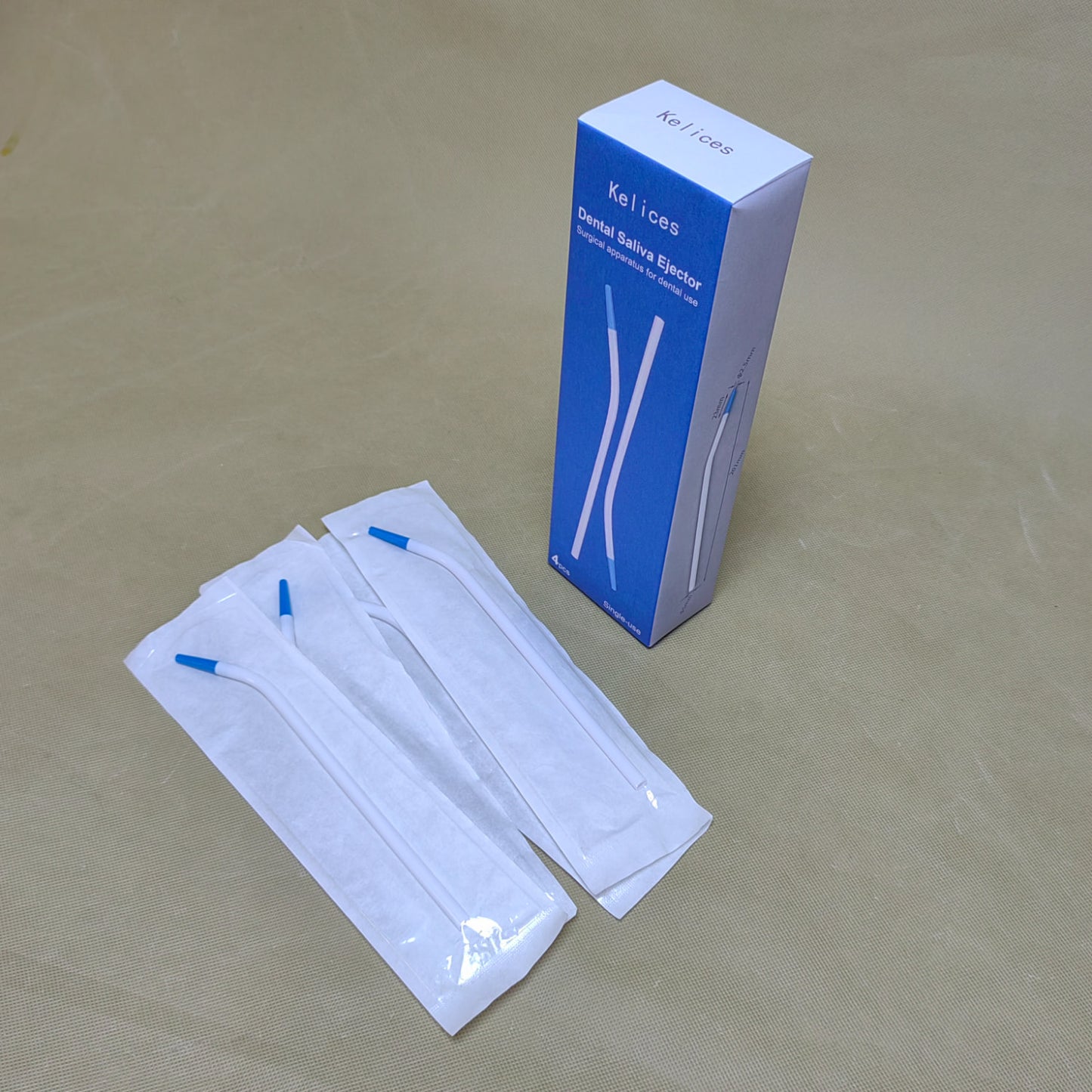 Kelices Surgical apparatus and instruments, Dental Saliva Ejectors Disposable - Medical Grade Latex Free Evacuation Suction Tips