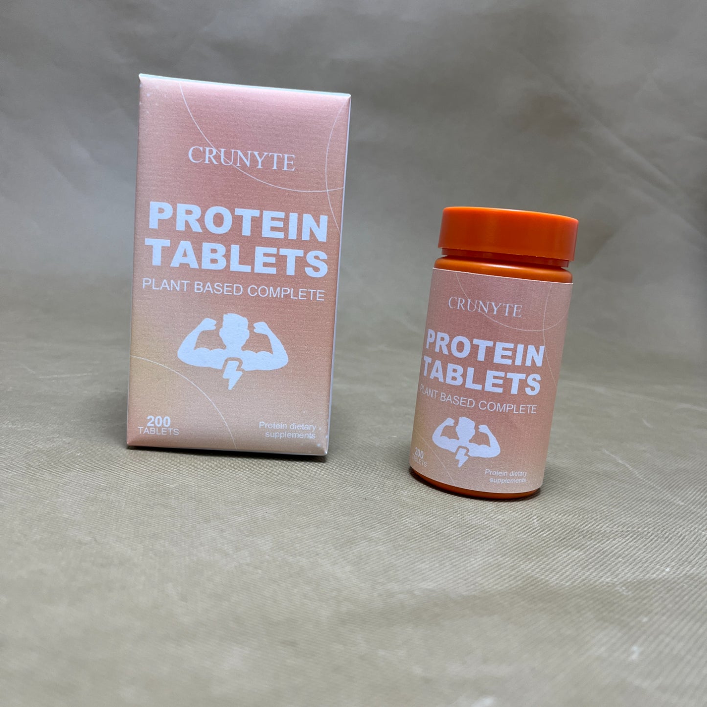 CRUNYTE   Protein dietary supplements, Contains Vitamin C for Immune Health, 21 Aminos and B-6, 200 Veg Capsules