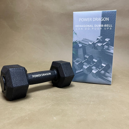 POWER DRAGON  Dumb-bells  ,Neoprene Dumbbell , Anti-roll, Hex Shape ,for Men & Women