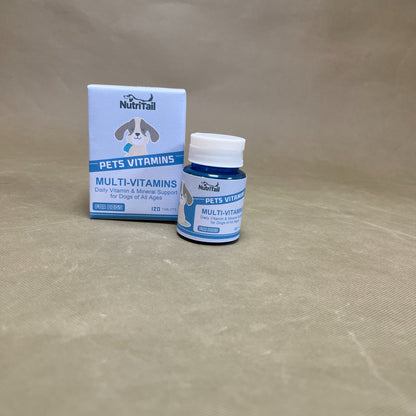 NutriTail  Vitamins for pets,Advanced Multivitamins for Dogs , Natural Daily Vitamin and Mineral Nutritional Supplement