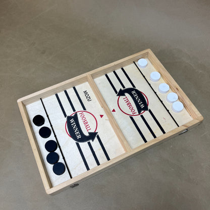 MOZU   Tabletop games, Wooden Hockey Game, Portable Table Hockey Game,Adults and Kids Family Game Toys