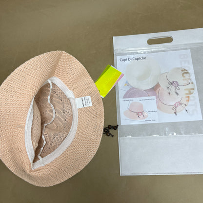 Capi Di Capiche  Beach hats ,Beach Sun Hats for Women, Wind Lanyard , Foldable Beach Hat UV Protection