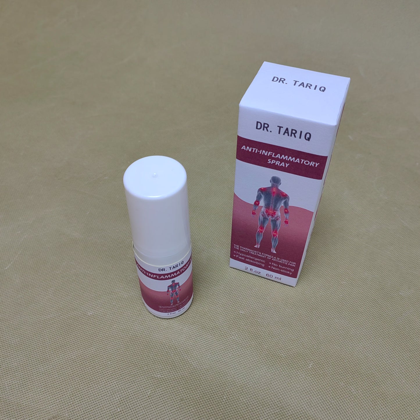 DR.TARIQ Anti-inflammatory sprays , Cryotherapy Pain Relief Spray,  Max Strength for Fast-Acting Muscle, Joint & Neck Pain Relief, Quick Drying Formula