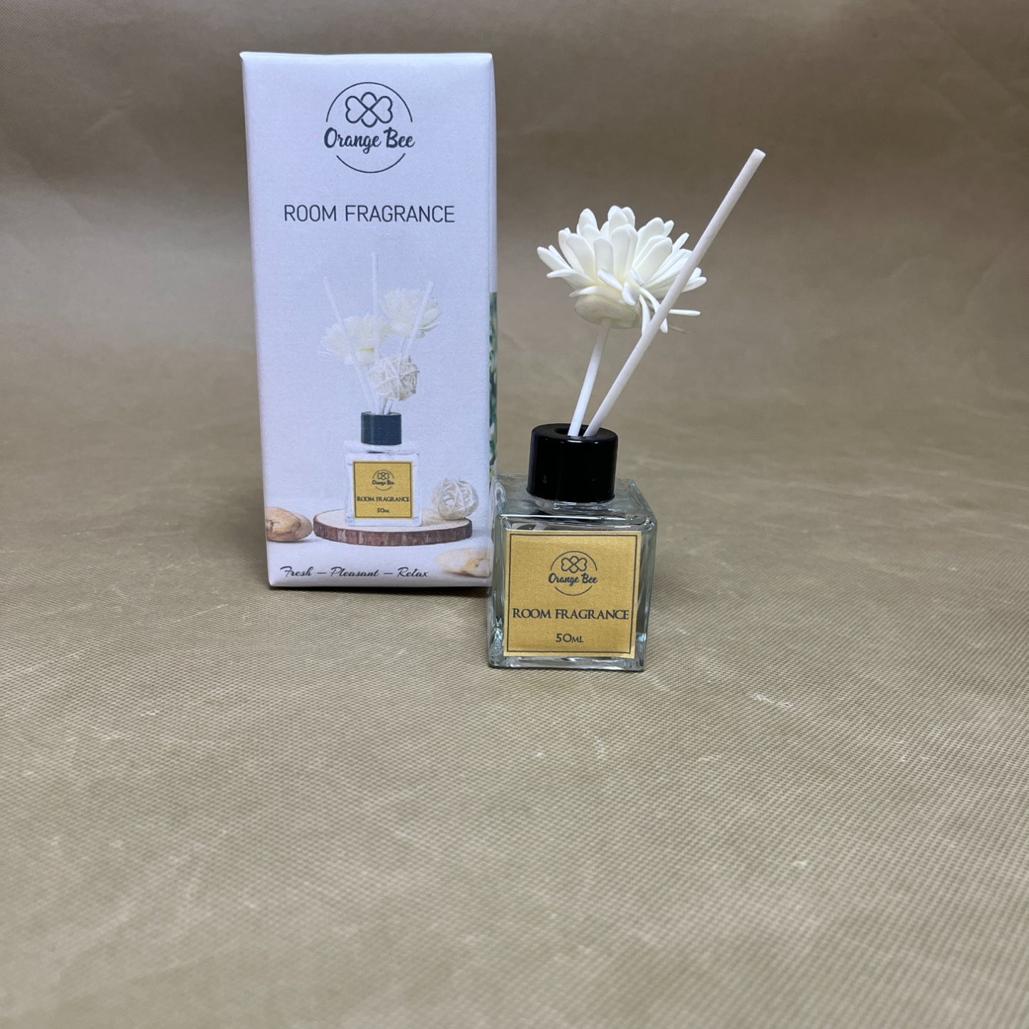 Orange Bee  Room fragrances , Scented Diffuser with Sticks Home Fragrance Reed Diffuser for Bathroom Shelf Decor