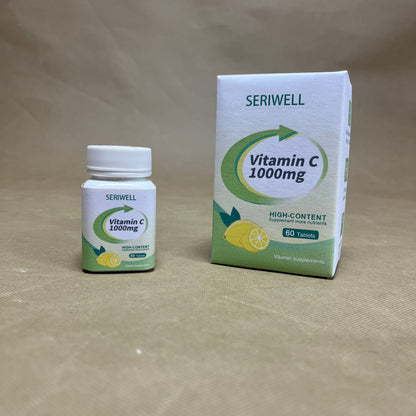 SERIWELL  Vitamin supplements ,Strength Vitamin C 1000 mg, Dietary Supplement for Immune Support