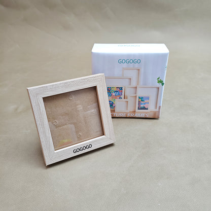 GOGOGO Picture frames,   Wood Grain Photo Frame for Gallery Wall Mounting or Tabletop Display