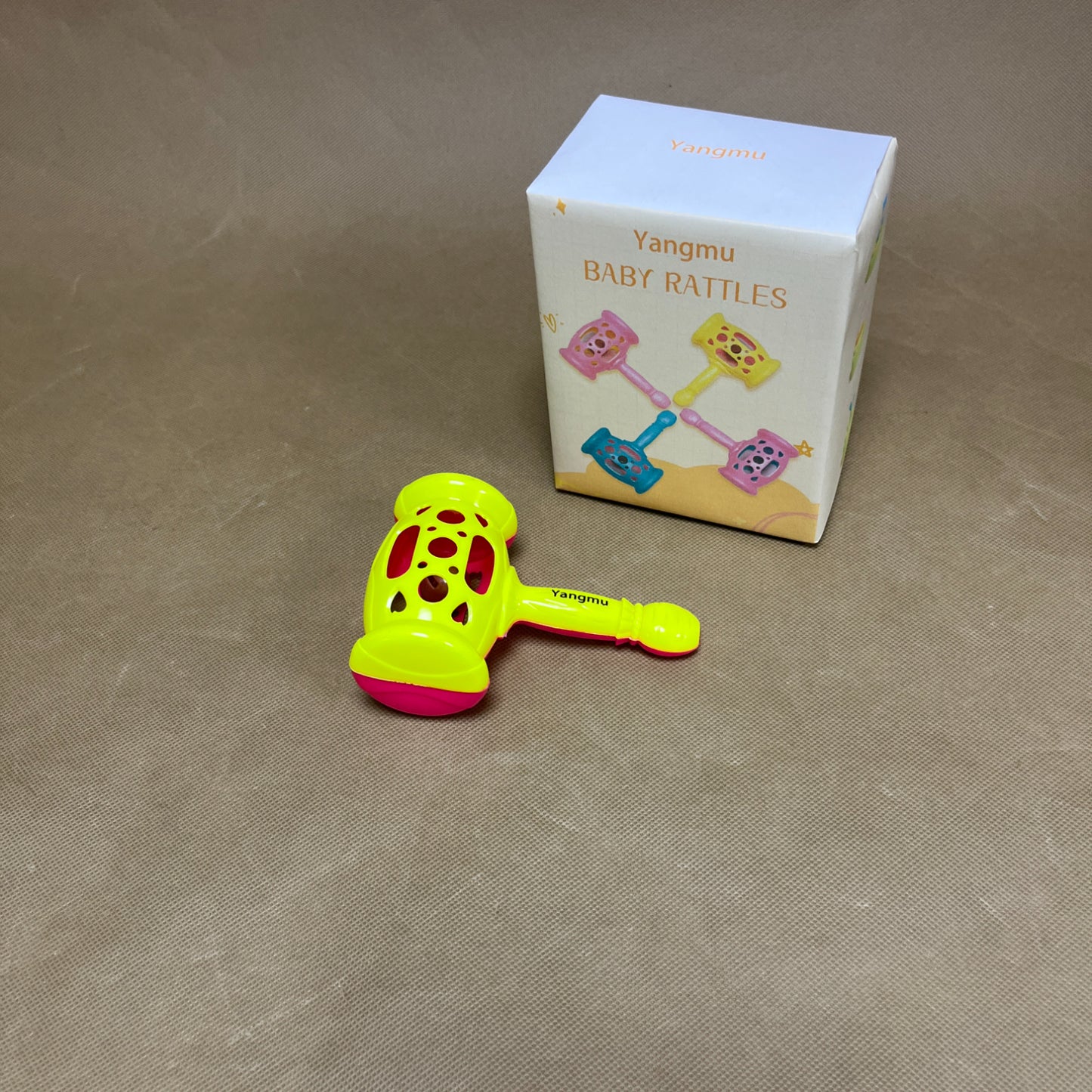 Yangmu   Infant toys, Infant Grab Shake Rattle, Easy Hold Sensory , Newborn Shower Birthday Gift