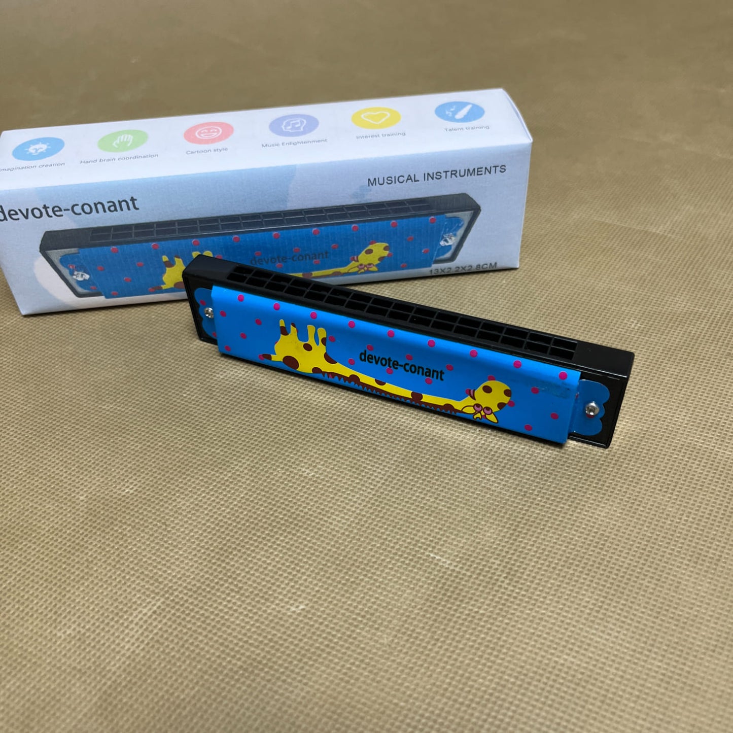 devote-conant  Musical instruments,Harmonica , Double Row of 16 Holes Harmonica,  for Adult Beginners Musical Instrument Toy