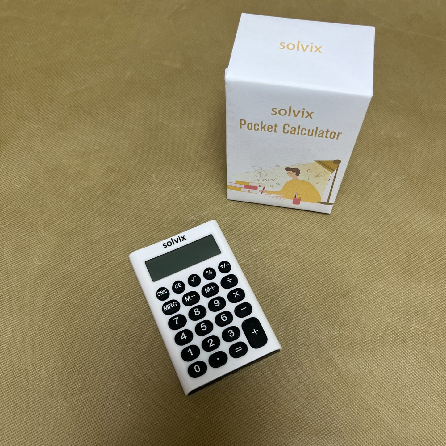 solvix   Pocket calculators , Large 8-Digit Display ,Basic Math Functions, for Home & Office