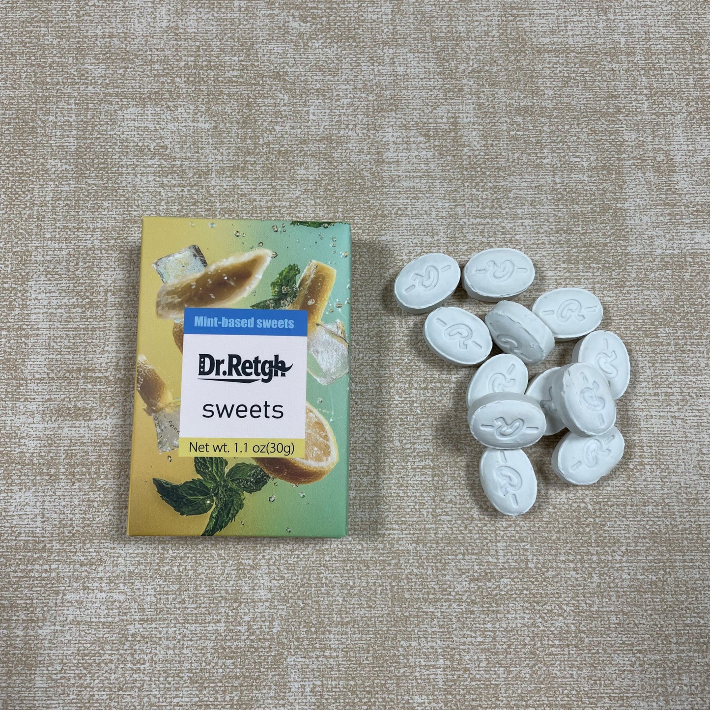 Dr.Retgh  Sweets, Organic Breath Mints PepperMint Candy Mints for Real Long-Lasting Flavor, Travel Size Tin