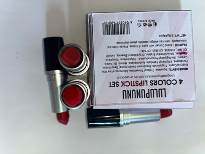 LULUPUNUNU   Lipsticks ,Multi-Finish Lipsticks for Women, Matte, Cream, and Pearl, Long-Lasting Lipstick Color Gift Set