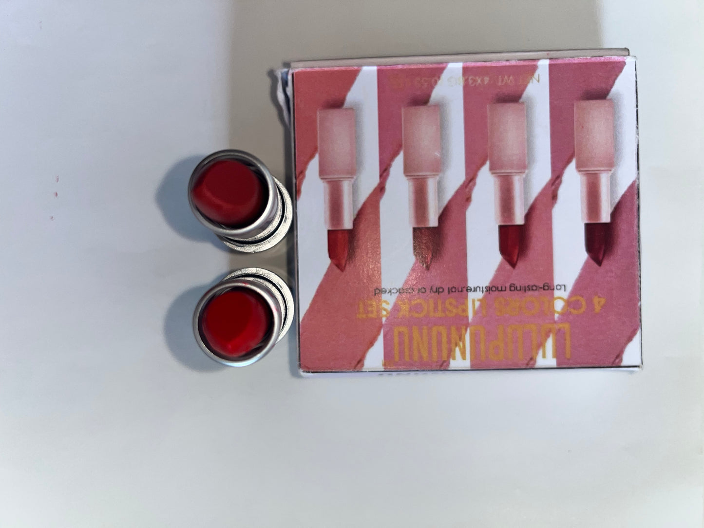 LULUPUNUNU   Lipsticks ,Multi-Finish Lipsticks for Women, Matte, Cream, and Pearl, Long-Lasting Lipstick Color Gift Set