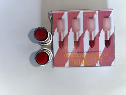 LULUPUNUNU   Lipsticks ,Multi-Finish Lipsticks for Women, Matte, Cream, and Pearl, Long-Lasting Lipstick Color Gift Set
