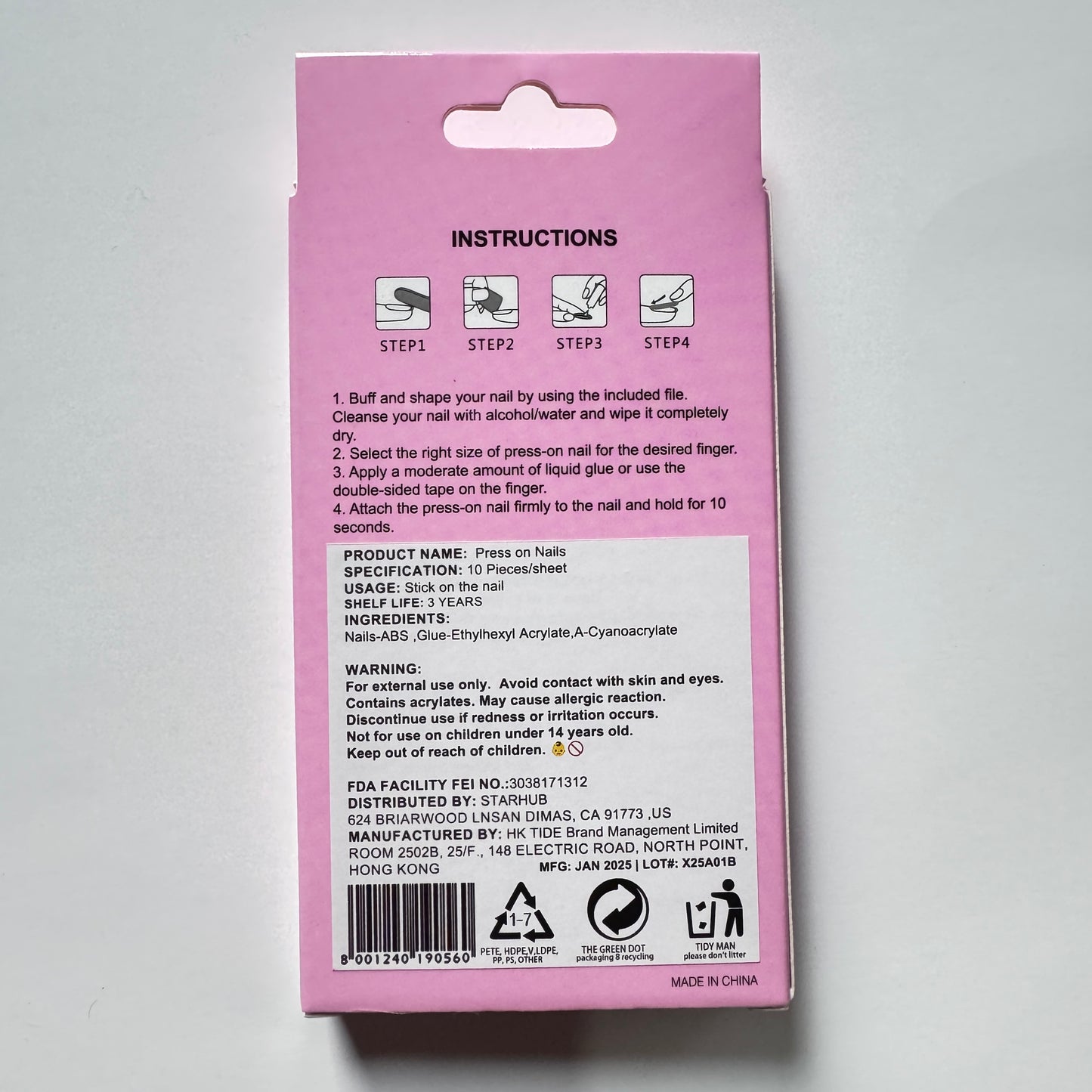 Timoshine    False nails,  Reusable Glue On Nails, Gel Fake Nails for Women, Stick On Nails Kit