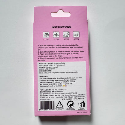 Timoshine    False nails,  Reusable Glue On Nails, Gel Fake Nails for Women, Stick On Nails Kit