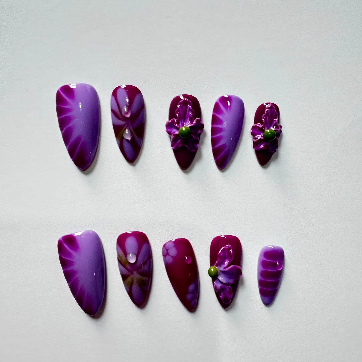 Timoshine    False nails,  Reusable Glue On Nails, Gel Fake Nails for Women, Stick On Nails Kit