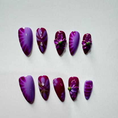Timoshine    False nails,  Reusable Glue On Nails, Gel Fake Nails for Women, Stick On Nails Kit