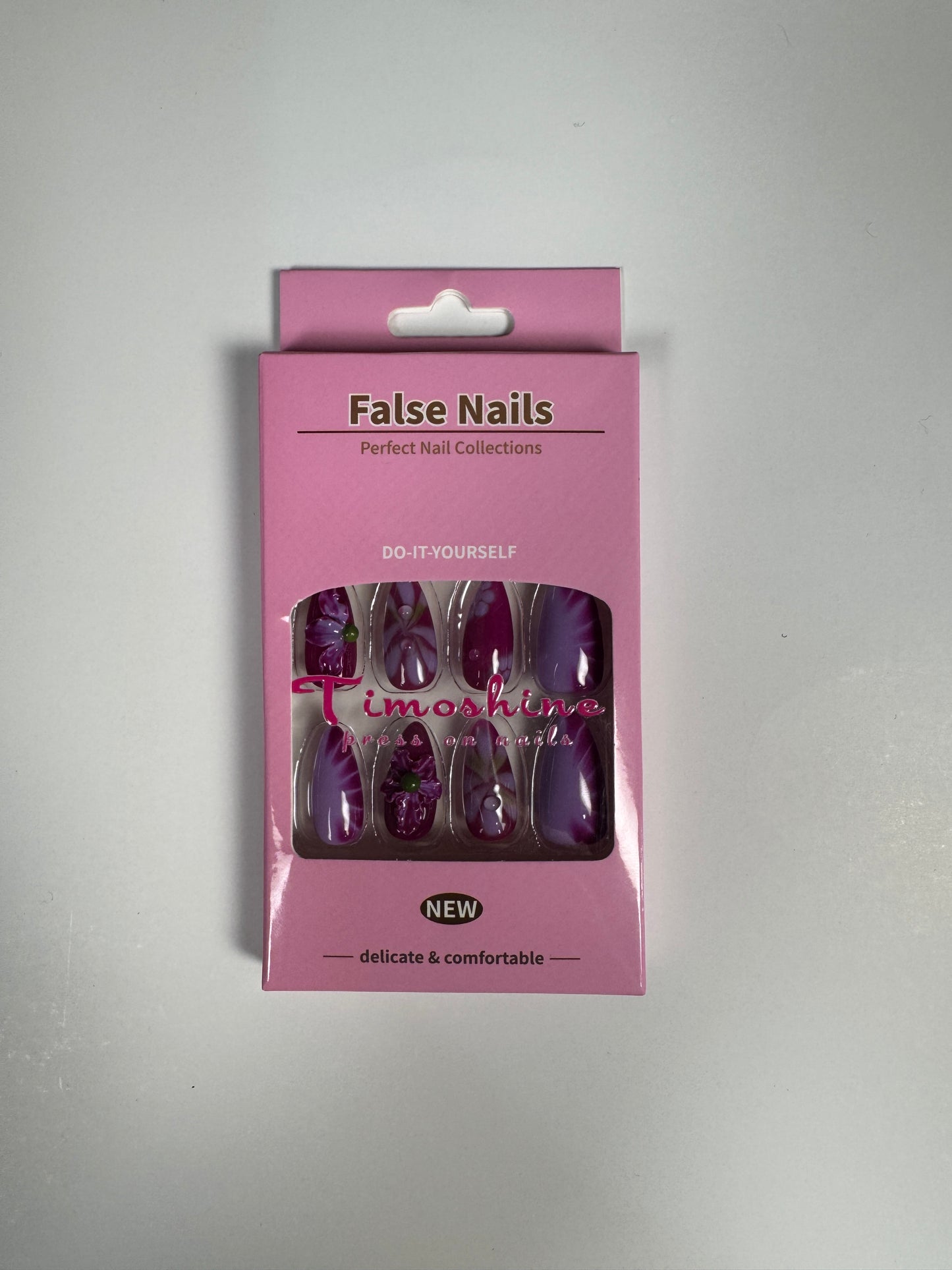 Timoshine    False nails,  Reusable Glue On Nails, Gel Fake Nails for Women, Stick On Nails Kit
