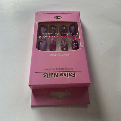 Timoshine    False nails,  Reusable Glue On Nails, Gel Fake Nails for Women, Stick On Nails Kit