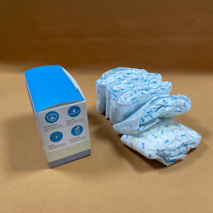 MQUEID All-Absorb Disposable  Dog Diapers Small Size, Improved , Super Absorbent, Breathable, Wetness Indicator