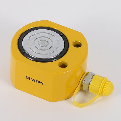 NEWTRY  Hydraulic jacks , Low Profile Hydraulic Ram Jack Mini, Portable for Shipbuilding, Bridge, Construction