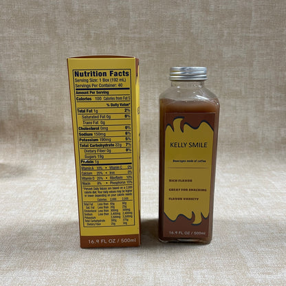 KELLY SMILE Beverages made of coffee,  Flavored, Instant Espresso Coffee Concentrate, Cold Brew Style, Iced Coffee Style Drinks