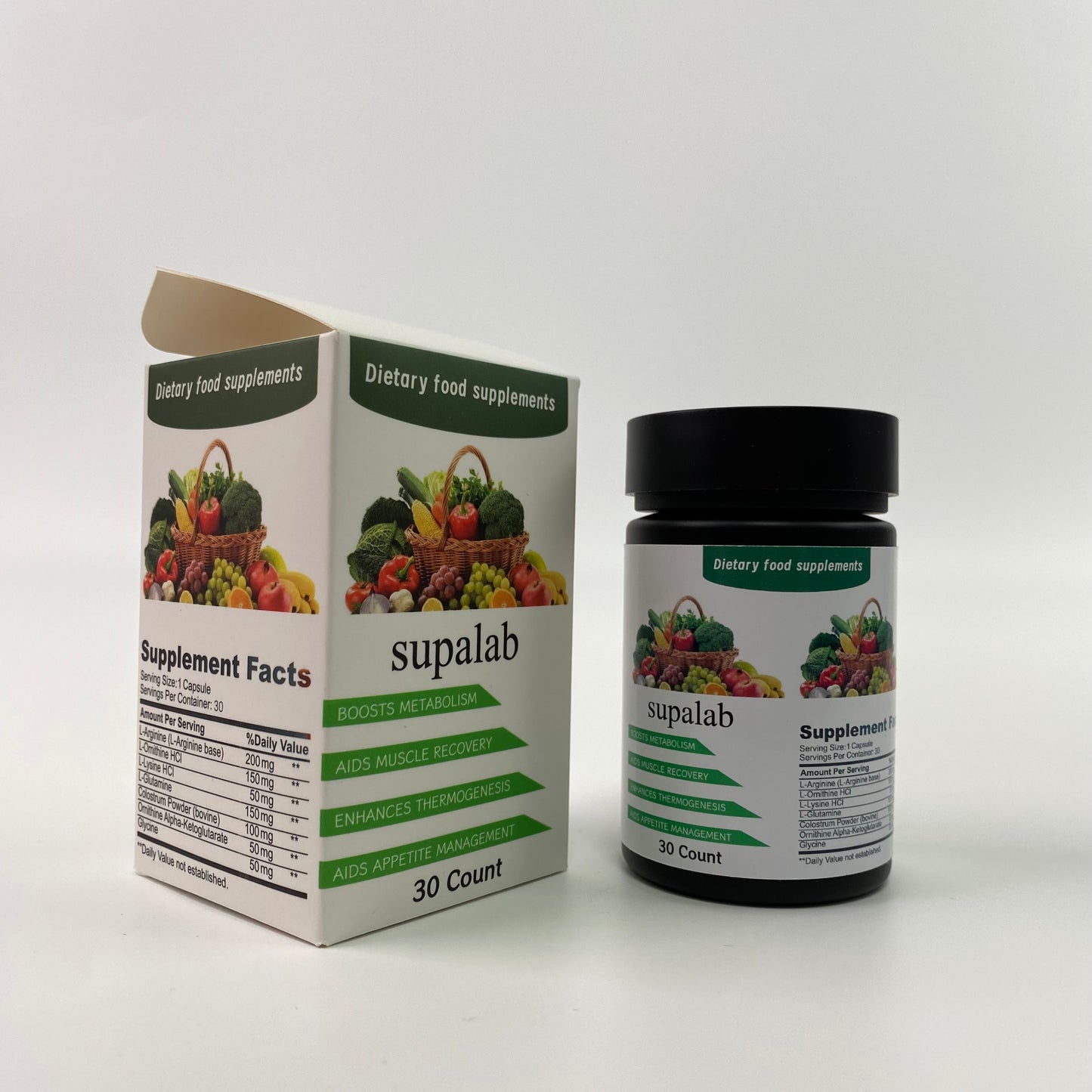 supalab  Dietary food supplements，Fruits & Veggies Supplement, Vegetables and Greens – Non-GMO, Gluten Free