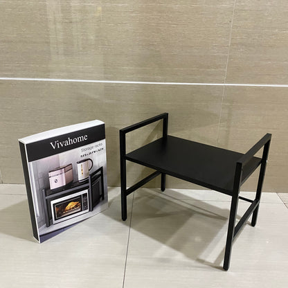 Vivahome Storage racks,Black Storage Shelf for Countertop,for Kitchen Living Room Den Balcony Dining Room