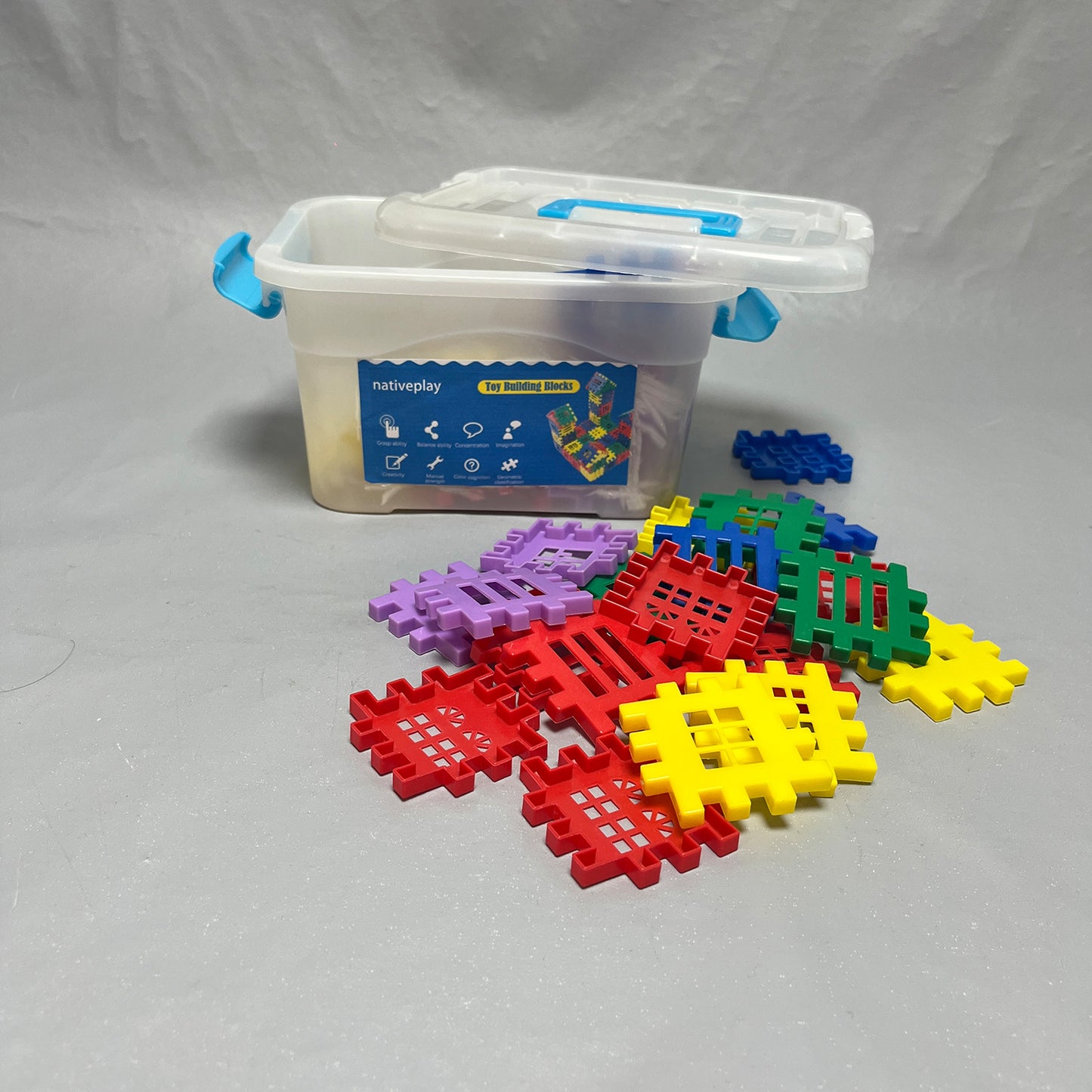 nativeplay  Toy construction blocks, Building Toys ,Interlocking Building Blocks for Toddlers and Kids