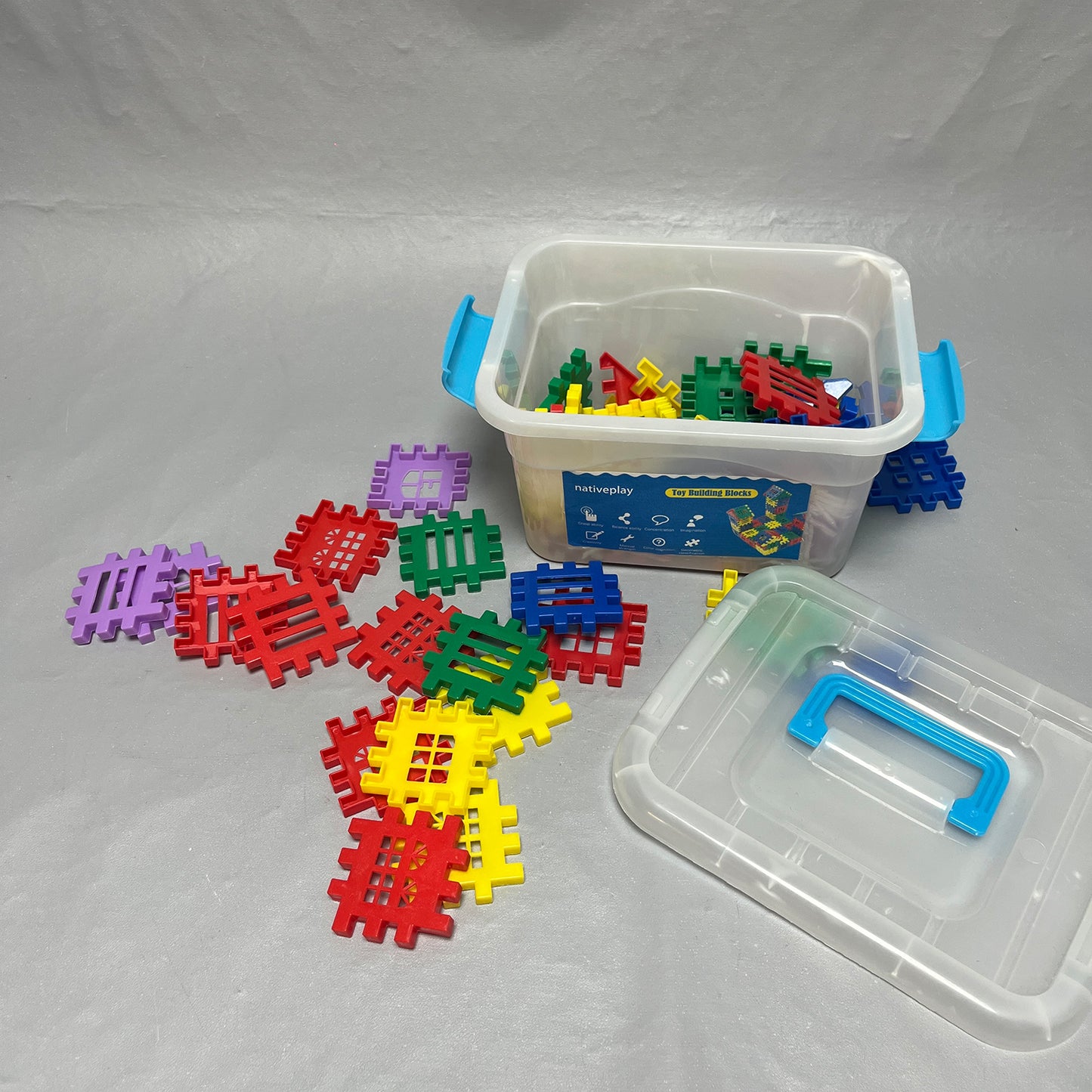 nativeplay  Toy construction blocks, Building Toys ,Interlocking Building Blocks for Toddlers and Kids