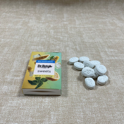 Dr.Retgh  Sweets, Organic Breath Mints PepperMint Candy Mints for Real Long-Lasting Flavor, Travel Size Tin