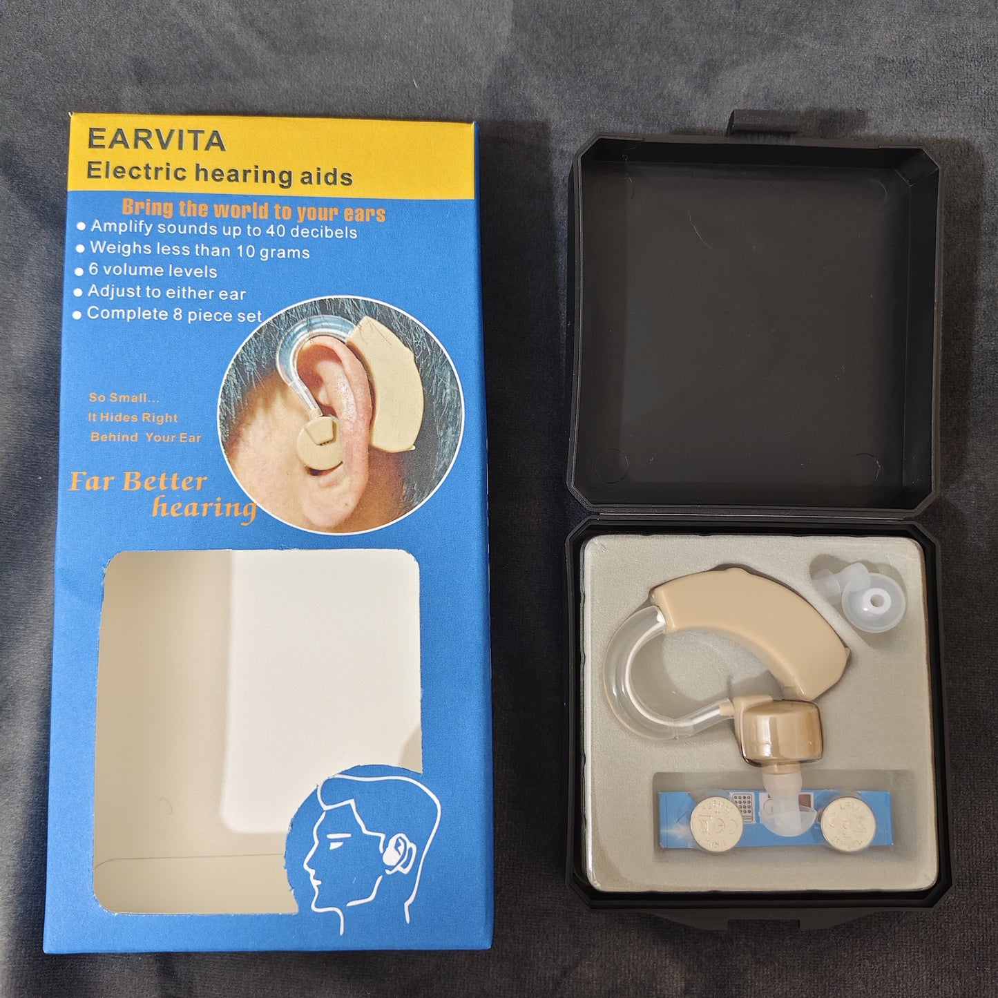 EARVITA  Electric hearing aids,Hearing Aids for Seniors, Hearing Aids Rechargeable with Noise Cancelling and Volume Control